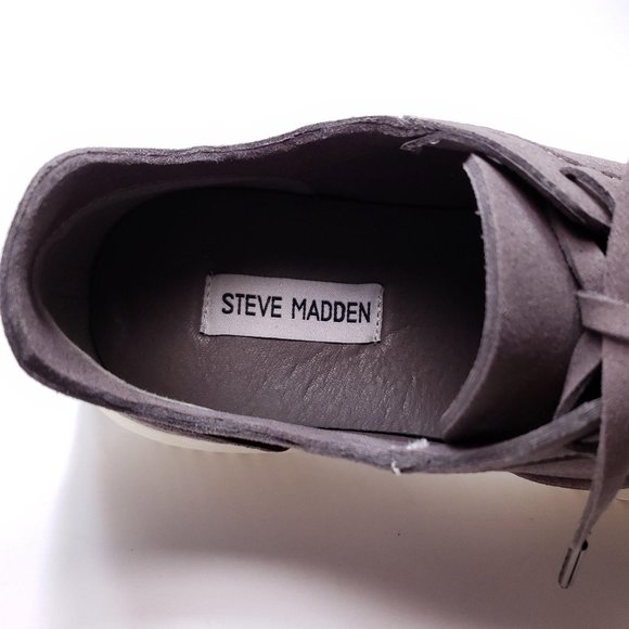 Steve Madden Rolf Low Top Sneaker Grey NEW Mens Size 7.5 / Womens Size 9.5 - Picture 4 of 7